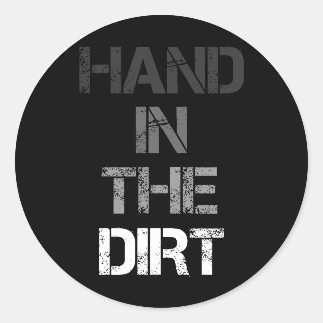 Fußball Lineman Shirts für Herren Handschuhe Runder Aufkleber (Vorderseite)