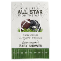 Fußball Little AllStar Touchdown Baby Shower Favor