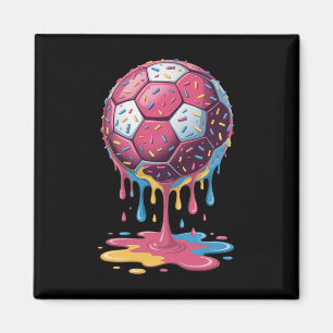 Fußball Ll Drip Eiscreme Drip Männer Frauen Spiel Magnet