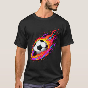 Fußball Ll Durchbrechende Wand Lustiges Fußball T- T-Shirt