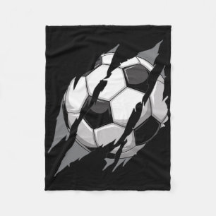 Fußball Ll Klaue Markierung Reißen Kratzer Cool Ga Fleecedecke