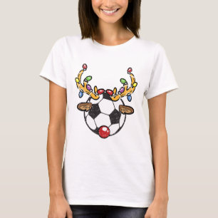 Fußball Ll Rentier Weihnachten Pyjama X-mas Lichte T-Shirt