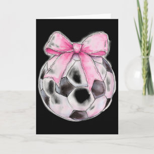 Fußball Ll Rosa Kokette Schleife Zierliche Schleif Karte