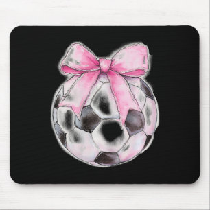 Fußball Ll Rosa Kokette Schleife Zierliche Schleif Mousepad