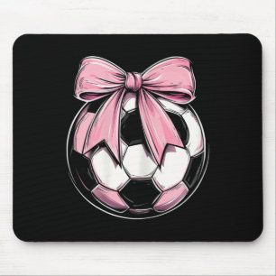 Fußball Ll Rosa Kokette Schleife Zierliche Schleif Mousepad