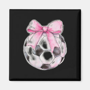 Fußball Ll Rosa Kokette Schleife Zierliches Band M Magnet