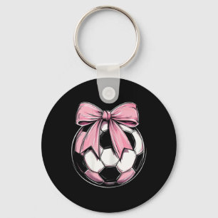 Fußball Ll Rosa Kokette Schleife Zierliches Band M Schlüsselanhänger