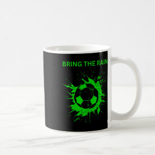 Fußball Ll Tor Netz bringt den Regen und Fußballfa Kaffeetasse
