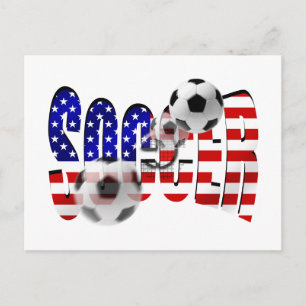 Fußball-Logo-Shoot-Fahne des US-Goal Gear Postkarte
