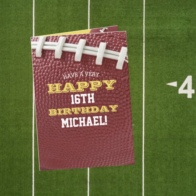 Fußball-Look Fügen Sie Ihren Namen und das Jahr Ge Karte (Von Creator hochgeladen)