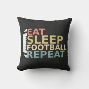 Fußball Lover Eat Sleep Football Wiederholung Kissen