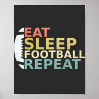Fußball Lover Eat Sleep Football Wiederholung