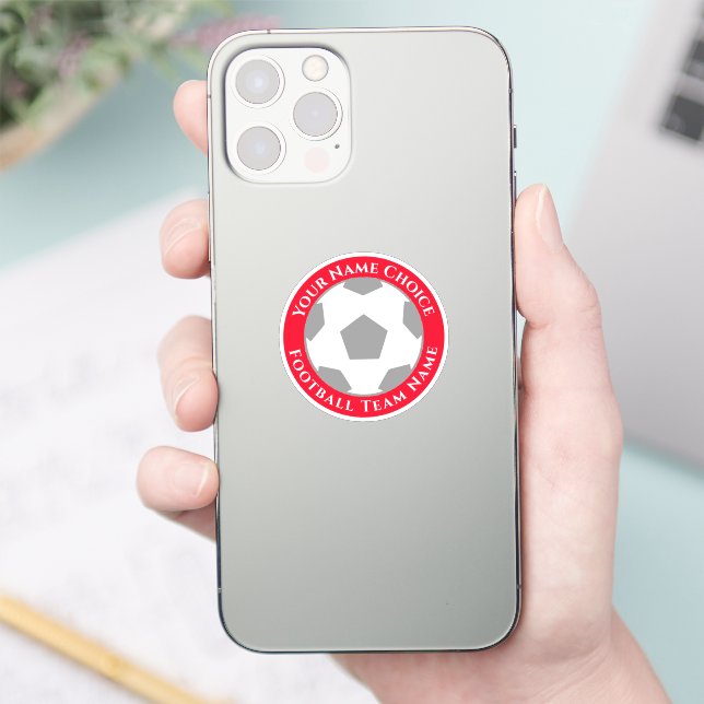 Fußball-Lüfter mit Teamname Handy Aufkleber (Telefon)