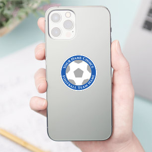 Fußball-Lüfter mit Teamname Handy Aufkleber