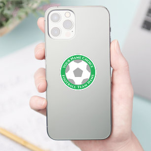 Fußball-Lüfter mit Teamname Handy Aufkleber