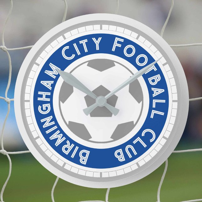 Fußball-Lüfter oder Fußball-Unterstützer Runde Uhr (Von Creator hochgeladen)