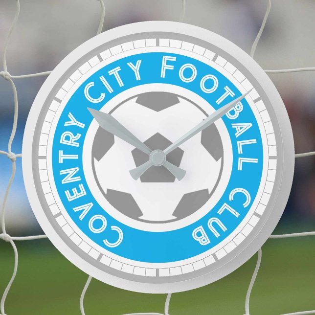 Fußball-Lüfter oder Fußball-Unterstützer Runde Uhr (Von Creator hochgeladen)