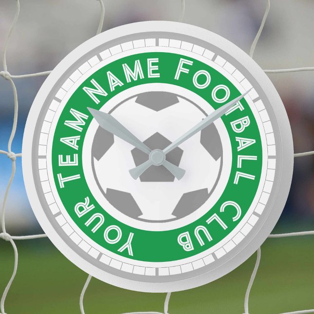Fußball-Lüfter oder Fußball-Unterstützer Runde Wanduhr (Von Creator hochgeladen)