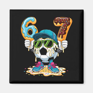Fußball Lustig 6 7 Sechs Sieben 67 Fußball Liebhab Magnet