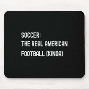 Fußball Lustiger Amerikanischer Fan Spiel Spielwit Mousepad