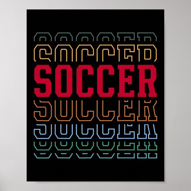 Fußball Lustiger Schichttext Team Spieler Trainer  Poster (Vorne)