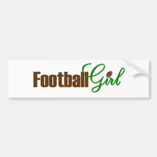 Fußball-Mädchen Autoaufkleber