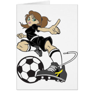 FUSSBALL-MÄDCHEN BRÜNETT