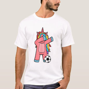 Fußball Mädchen Frauen Fußball Einhorn Fußball T-S T-Shirt