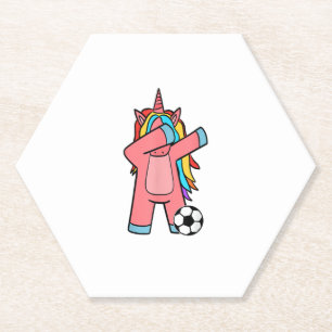 Fußball Mädchen Frauen Fußball Einhorn Fußball T-S Untersetzer