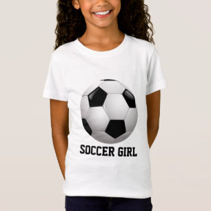 Fußball-Mädchen-Fußball T-Shirt