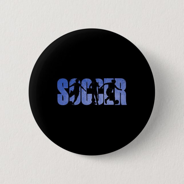 Fußball Mädchen Fußballspieler Jugend Schule Fußba Button (Vorderseite)