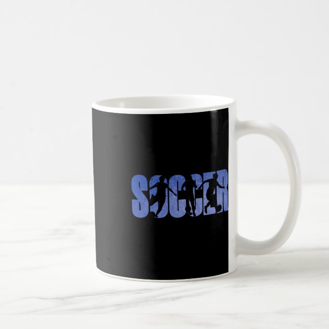 Fußball Mädchen Fußballspieler Jugend Schule Fußba Kaffeetasse (Rechts)