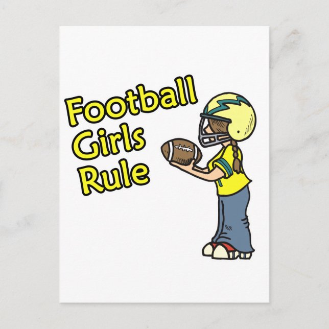 Fußball-Mädchen herrschen! Postkarte (Vorderseite)