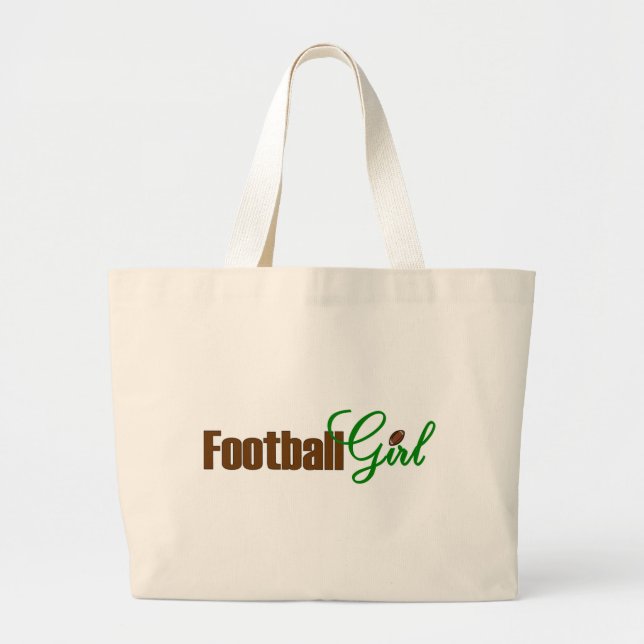 Fußball-Mädchen Jumbo Stoffbeutel (Vorne)