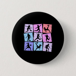 Fußball Mädchen Kinder Frauen Button