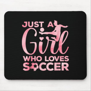 Fußball Mädchen Kunst Für Mädchen Kinder Kleinkind Mousepad