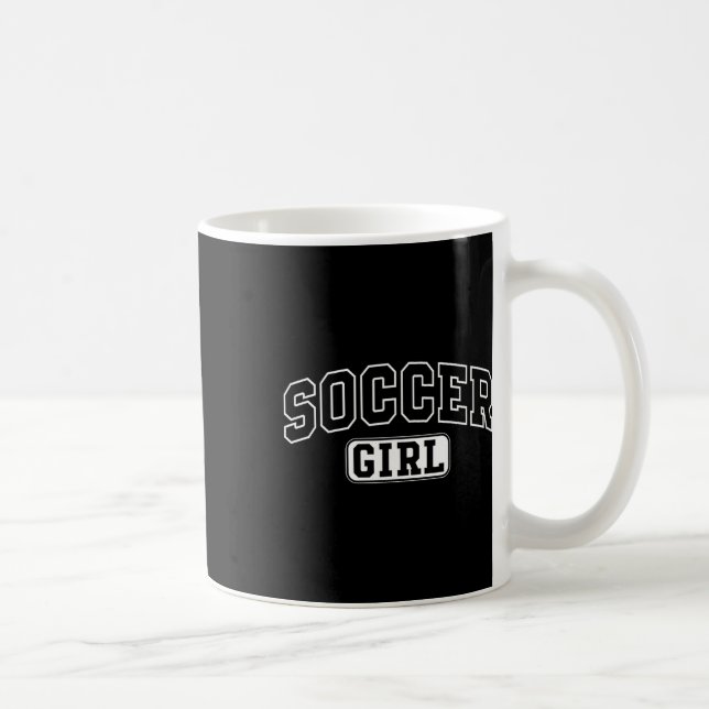 Fußball Mädchen Lustig Athletischer Schriftzug Toc Kaffeetasse (Rechts)