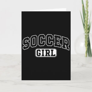Fußball Mädchen Lustig Athletischer Schriftzug Toc Karte