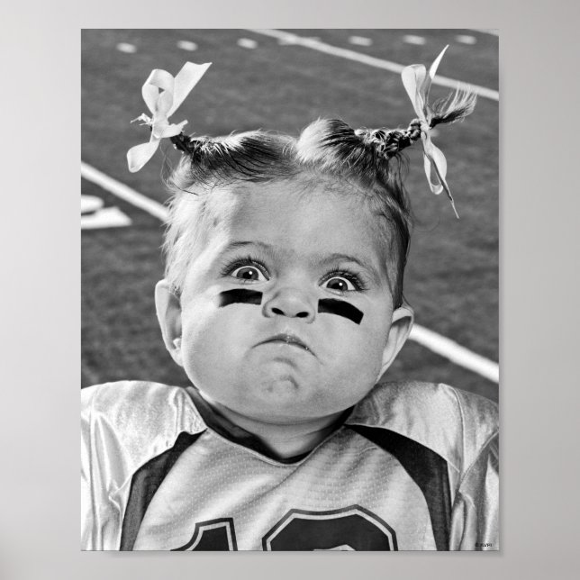 Fußball Mädchen Poster (Vorne)