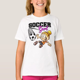 Fußball-Mädchen T-Shirt