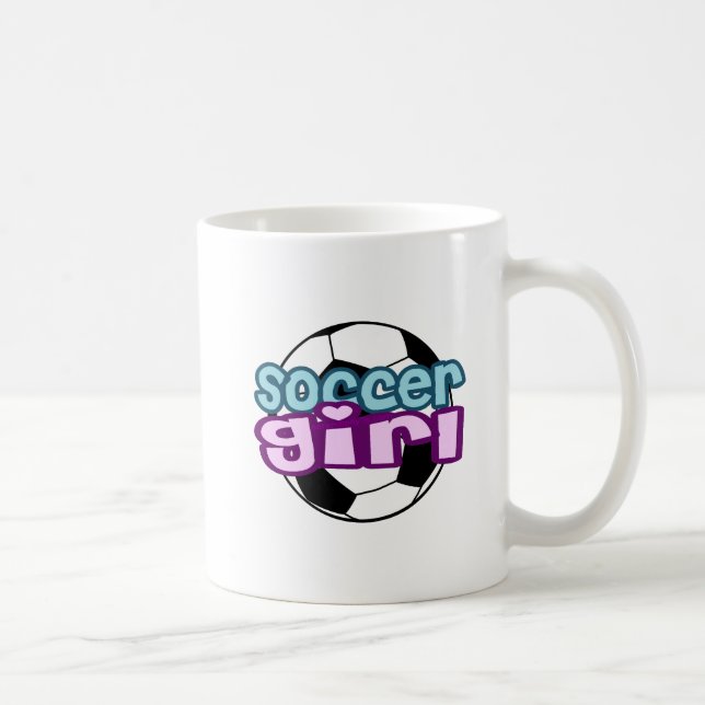 Fußball-Mädchen Tasse (Rechts)