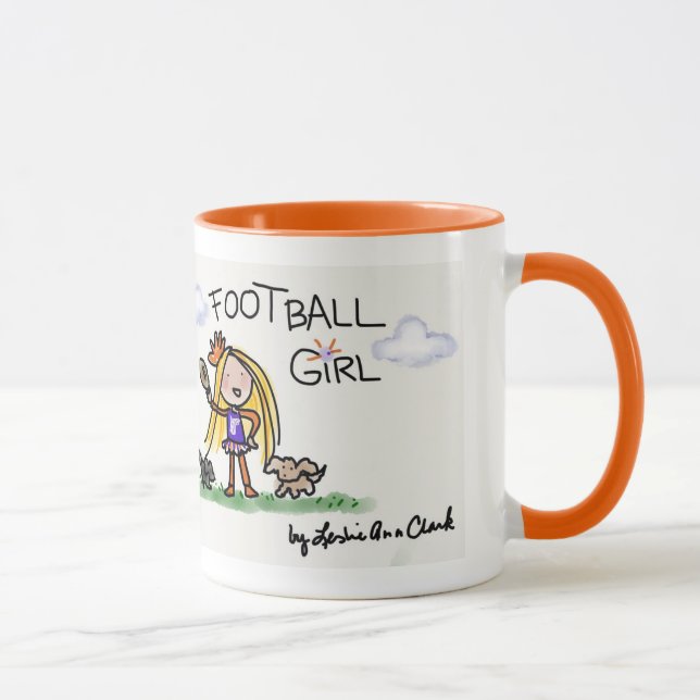 Fußball-Mädchen-Tasse 1 Tasse (Rechts)