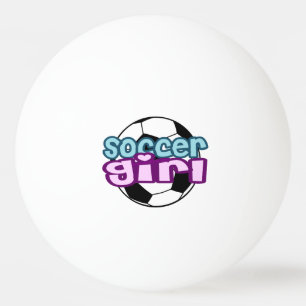 Fußball-Mädchen Tischtennisball