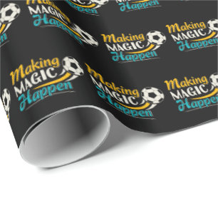 Fußball Magie vollbringen Geschenkpapier