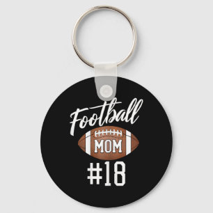 Fußball-Mama #18 Funny Mother Woman Touchdown Girl Schlüsselanhänger