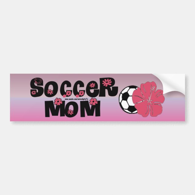 Fußball-Mama Autoaufkleber (Vorne)