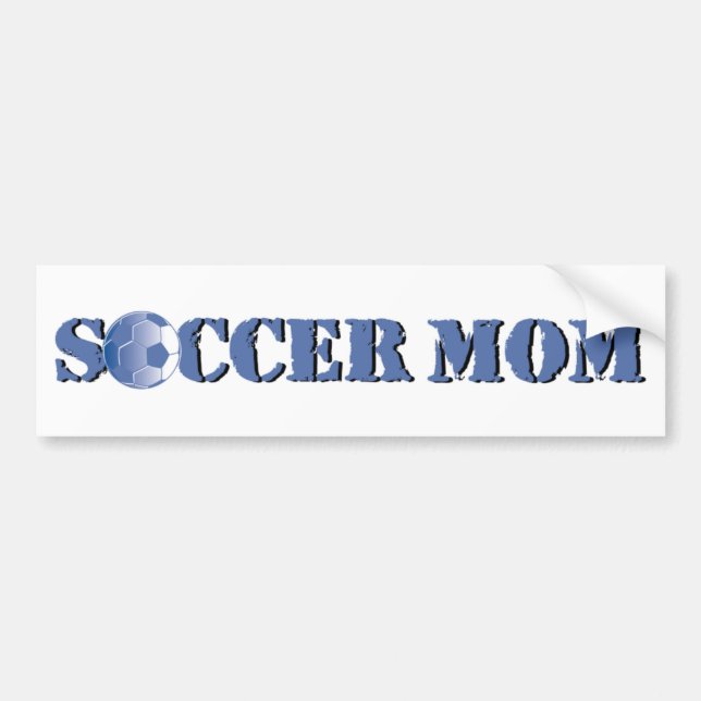 Fußball-Mama-Autoaufkleber Autoaufkleber (Vorne)
