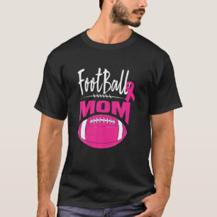 Fußball Mama Brustkrebs Bewusstsein Pink Ribbon L T-Shirt