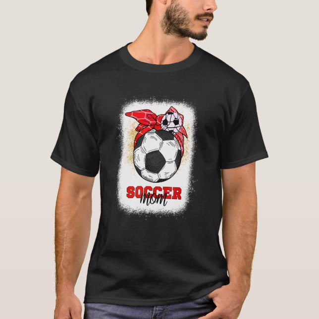Fußball-Mama Bun Ball Mother's Day 2022 Fußball-Ma T-Shirt (Vorderseite)