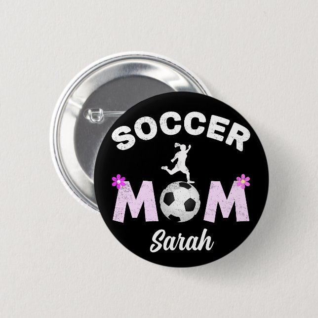 Fußball-Mama Button (Vorne & Hinten)